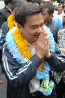 THAILAND-BANGKOK-ABHISIT-ELECTION CAMPAIGN