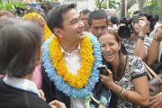 THAILAND-BANGKOK-ABHISIT-ELECTION CAMPAIGN