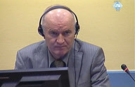 Former Bosnian Serb General Ratko Mladic at the U.N.'s Yugoslav war crimes tribunal in The Hague, Netherlands - 03 Jun 2011