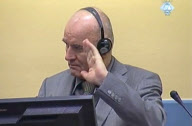 Former Bosnian Serb General Ratko Mladic at the U.N.'s Yugoslav war crimes tribunal in The Hague, Netherlands - 03 Jun 2011