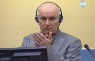 Former Bosnian Serb General Ratko Mladic at the U.N.'s Yugoslav war crimes tribunal in The Hague, Netherlands - 03 Jun 2011