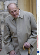 Duke of Edinburgh viewing a parade of MG cars driving around the Quadrangle of Windsor Castle, Britain - 25 Apr 2009
