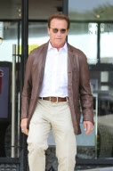 ARNOLD SCHWARZENEGGER spending his Saturday afternoon shopping at Barneys New York