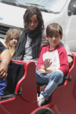 Sara Gilbert and her kids go for a Train Ride