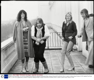 Swedish Pop Group Abba. (l-r) Anni-frid Lyngstad Benny Andersson Agnetha Faltskog And Bjorn Ulvaeus Pictured At Crockford''s Club In London''s Carlton House Terrace In 1978.