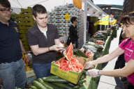 SPAIN-MADRID-FREE FRUIT VEGETABLES-CRISIS