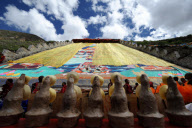 CHINA-TIBET-BUDDHA TANGKA PAINTING UNFOLDING (CN)