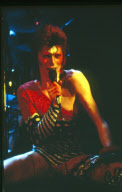 David Bowie on the Ziggy Stardust World Tour with the Spiders from Mars, London, Britain - 1973