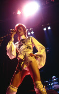 David Bowie on the Ziggy Stardust World Tour with the Spiders from Mars, London, Britain - 1973