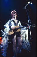David Bowie on the Ziggy Stardust World Tour with the Spiders from Mars, London, Britain - 1973