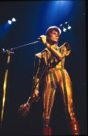David Bowie on the Ziggy Stardust World Tour with the Spiders from Mars, London, Britain - 1973