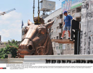 MACEDONIA: Alexander the Great 22 meter statue