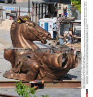 MACEDONIA: Alexander the Great 22 meter statue