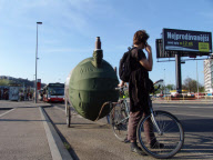 World's first bicycle sauna with fully functioning fireplace, Prague, Czech Republic - 02 Jun 2011