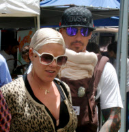 Pink and Carey Hart Bring Baby Willow to the Market