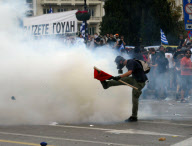 GREECE-AUSTERITY MEASURES-PROTEST