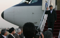 IRAN-TEHRAN-AHMADINEJAD-ARRIVE