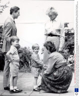 Prince Harry First Day At School Education 6th September 1987 Prince Charles And Princess Diana Of Wales Take Harry To School They Talk To Teacher Mrs Jane Maynors . Prince Harry''s First Day At Chepstow Villas School In Notting Hill Gate London And