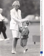 Prince Of Wales - Polo - May 1987 Princess Diana And Prince William Watching Prince Charles At Smith's Lawn Playing Polo. Princess Diana Was On Hand To Keep Her Eldest Son In Reluctant Check - While Young Prince Harry Found That Just Watching Was Th