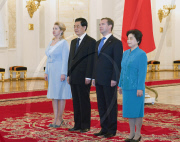RUSSIA-CHINA-HU JINTAO-DMITRY MEDVEDEV-WELCOME CEREMONY (CN)