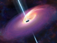 Artist impression of black hole 