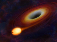 Artist impression of black hole 