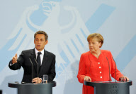 GERMANY-FRANCE-MERKEL-SARKOZY-PRESS CONFERENCE
