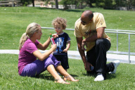*EXCLUSIVE* Kendra Wilkinson : Playdate with her two Hanks!