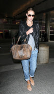 ROSIE HUNTINGTON WHITELEY ARRIVING AT LAX AIRPORT