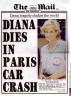 LONDRES: UNE DES JOURNAUX ANGLAIS APRES LAMORT DE DIANA ET DODI