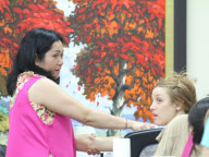 Whitney Port Gets Her Nails Done