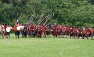 Civil War Re-enactment with The Marquess of Winchester's Regiment at West Wycombe House, Buckinghamshire, Britain - 30 May 2011