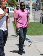 Puff Daddy out with a wine glass