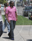Puff Daddy out with a wine glass