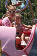 *EXCLUSIVE* Jennifer Lopez takes the family to Disneyland!