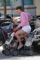 *EXCLUSIVE* Jennifer Lopez takes the family to Disneyland!