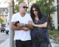 Schwangere Selma Blair unterwegs nach einem Lunchbesuch bei Clafoutis in West Hollywood