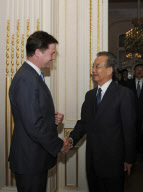 BRITAIN-CHINA-WEN JIABAO-NICK CLEGG-MEETING (CN)