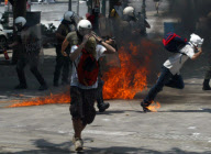 GREECE-ATHENS-PROTEST-CLASH