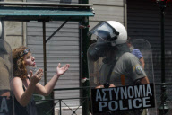 GREECE-ATHENS-PROTEST-CLASH