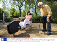 London's first pensioners playground, Hyde Park, London, Britain - 19 May 2010
