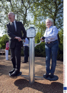 London's first 'pensioners' playground' in Hyde Park, London, Britain - 19 May 2010