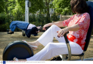 London's first 'pensioners' playground' in Hyde Park, London, Britain - 19 May 2010