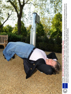 London's first pensioners playground, Hyde Park, London, Britain - 19 May 2010