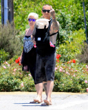 Pink and Carey Hart flip us the finger while strolling on the beach with new baby Willow