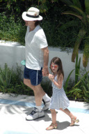 Tom Cruise celebrates his 49th Birthday at the Pool