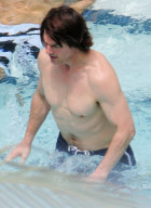 Tom Cruise celebrates his 49th Birthday at the Pool
