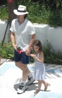 Tom Cruise celebrates his 49th Birthday at the Pool