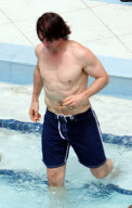 Tom Cruise celebrates his 49th Birthday at the Pool