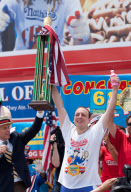 Nathan's Fourth of July hot dog eating contest, New York, America - 04 Jul 2011